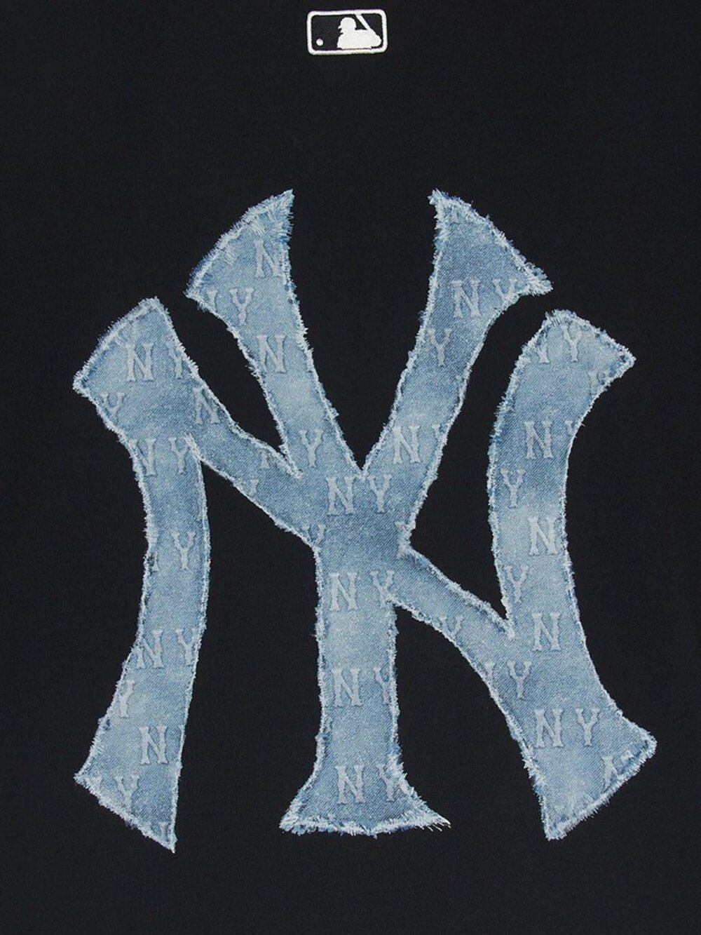MLB Unisex Short Sleeve T-Shirt | Denim-Like Monogram Big Lux Tee - Picture 5 of 7